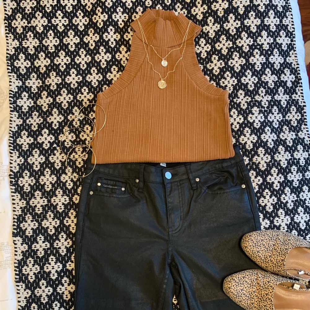 Coated Black Calvin Klein Jeggings